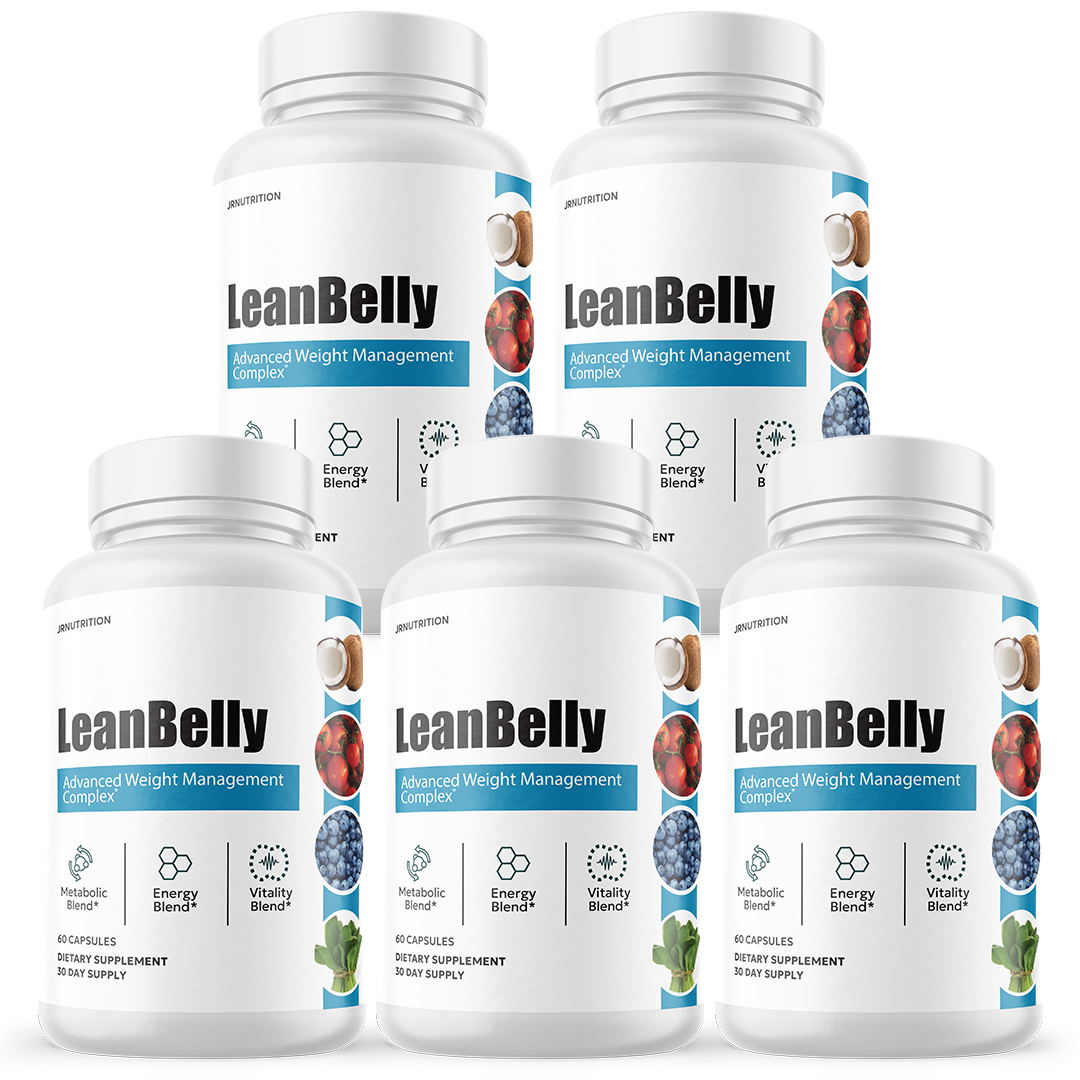 Lean Belly Weight Loss, Appetite Control Supplement - 5 Bottles