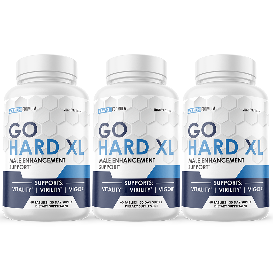 Go Hard XL - Male Virility - 3 Bottles