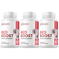 Red Boost - Blood Flow Support Dietary Supplement 60 Capsules (3 Pack)