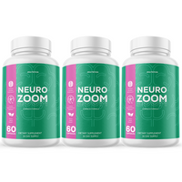 Neuro Zoom - Cognitive Support Dietary Supplement 60 Capsules (3 Pack)