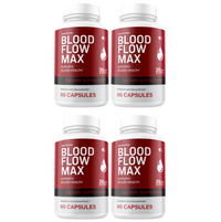 Blood Flow Max - Blood Formula Dietary Supplement (4 Pack)