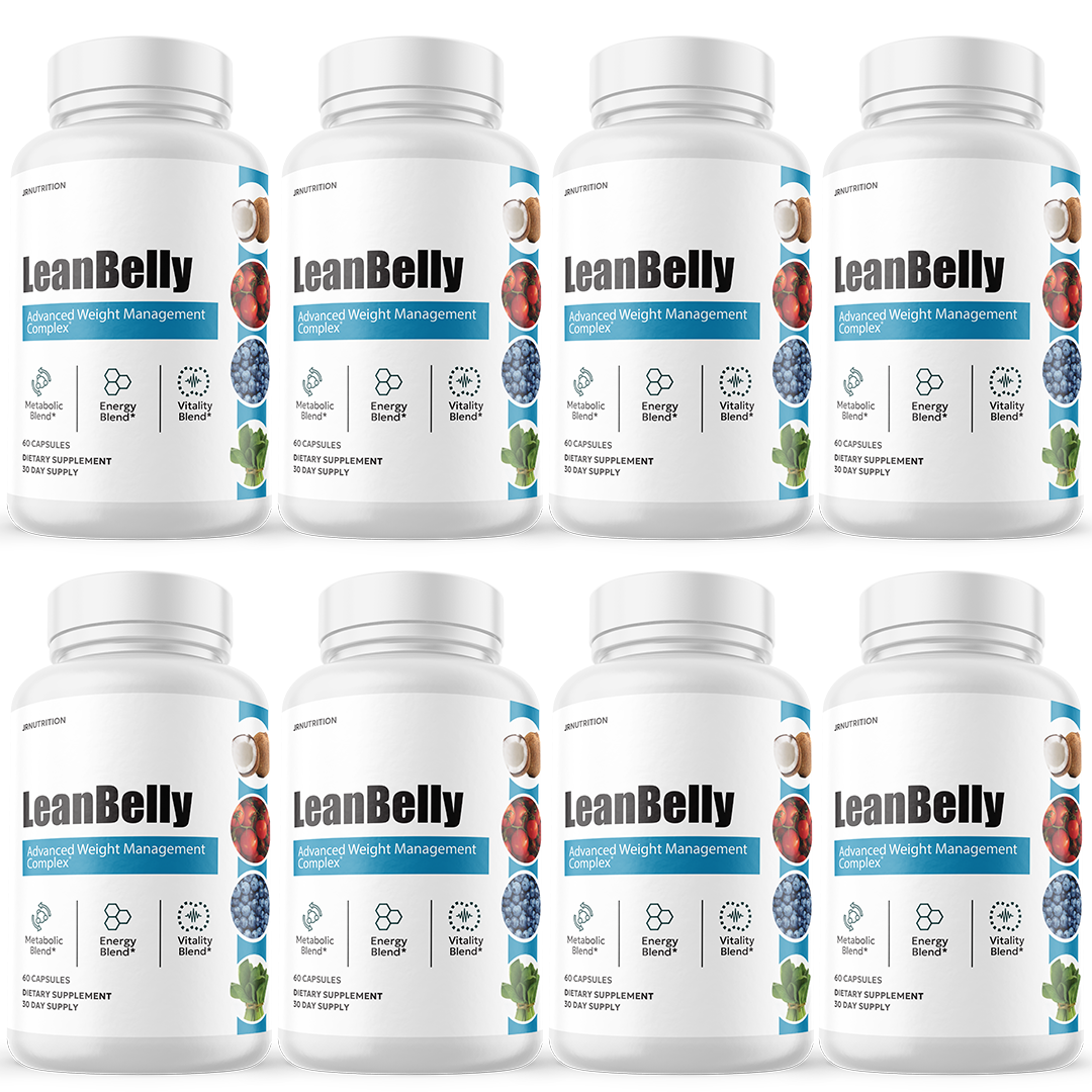 Lean Belly Weight Loss, Appetite Control Supplement - 8 Bottles