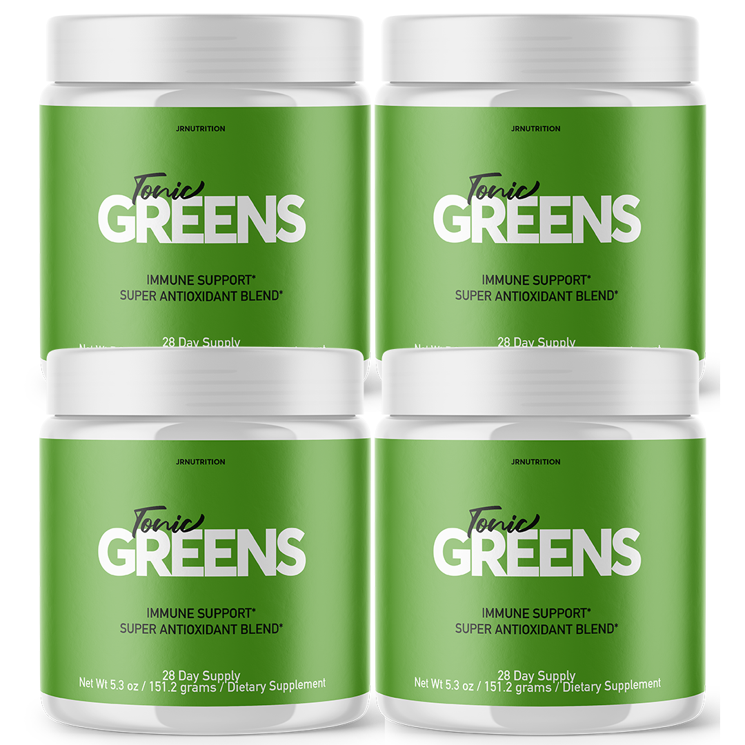 Tonic Greens - Digestive Support Dietary Supplement 2 Grams (4 Pack)