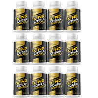 King Cobra Tablets - Support Men's Vitality and Daily Energy - 12 Bottles