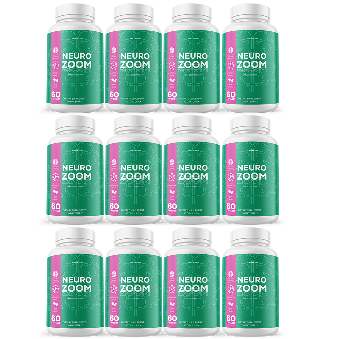 Neuro Zoom - Cognitive Support Dietary Supplement 60 Capsules (12 Pack)