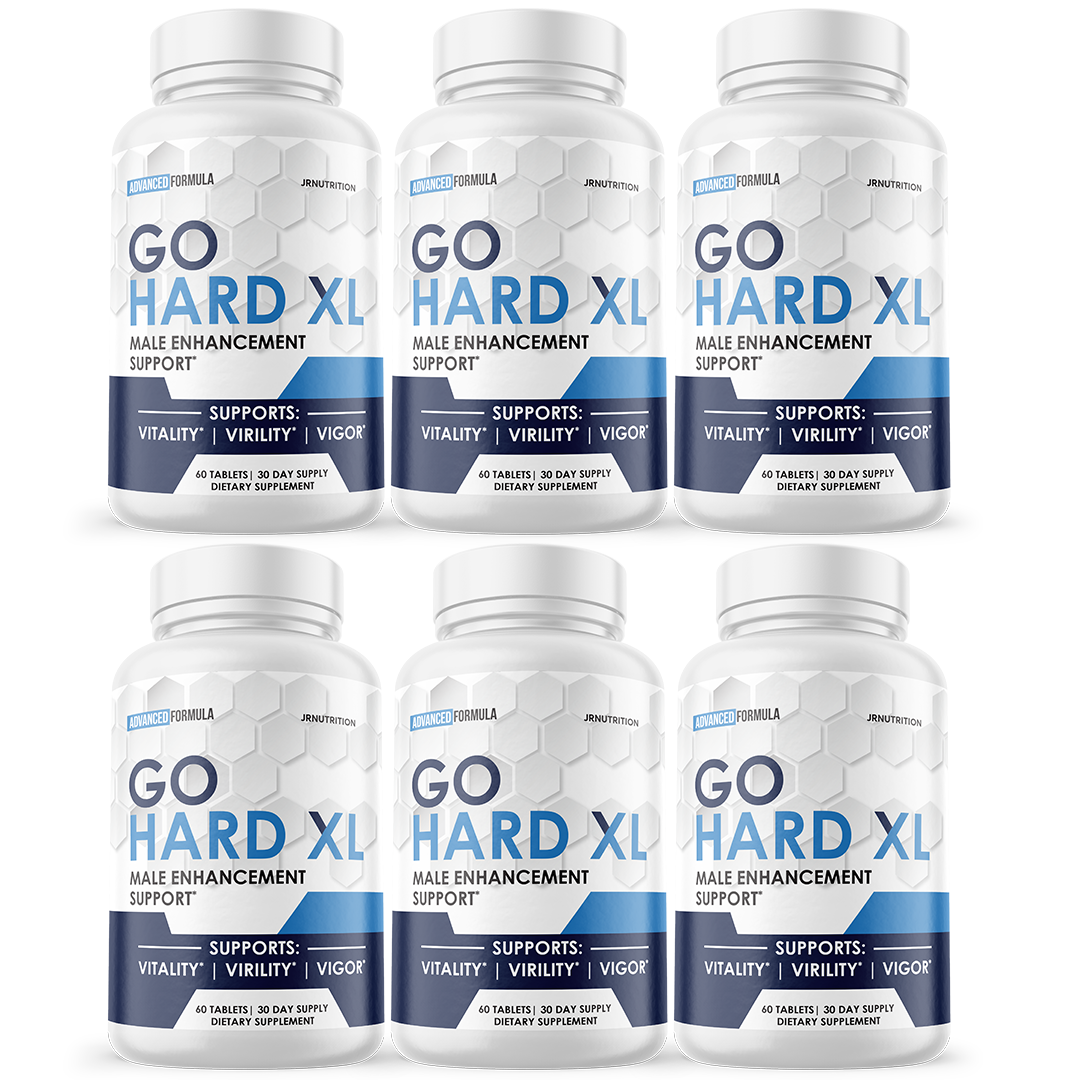 Go Hard XL - Male Virility - 6 Bottles