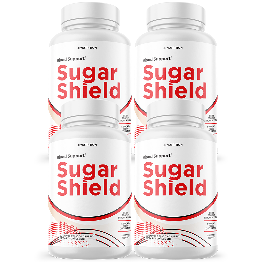 Sugar Shield - Sugar Support Dietary Supplement 60 Capsules (4 Pack)