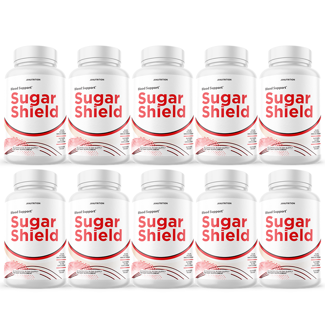 Sugar Shield - Sugar Support Dietary Supplement 60 Capsules (10 Pack)