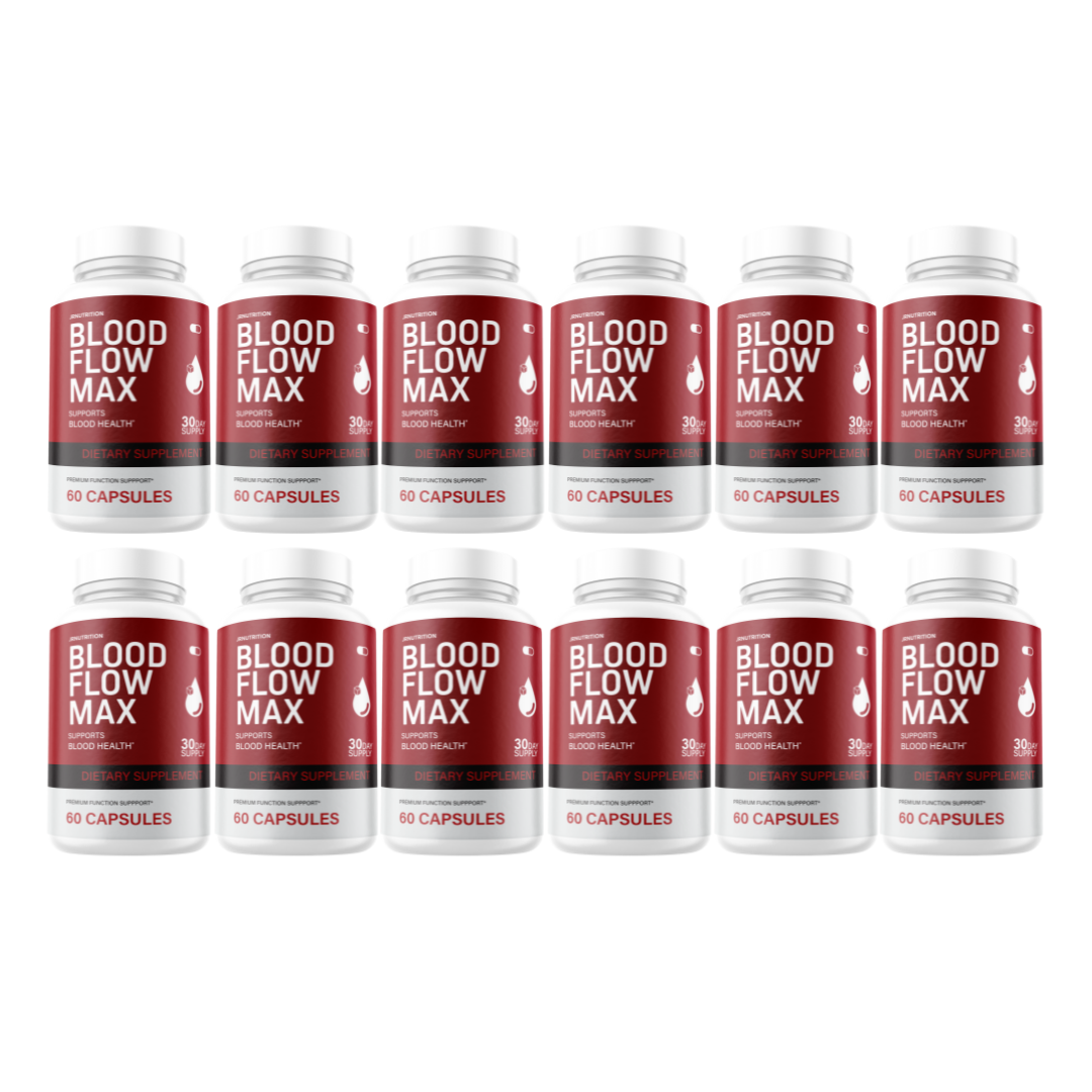 Blood Flow Max - Blood Formula Dietary Supplement (12 Pack)