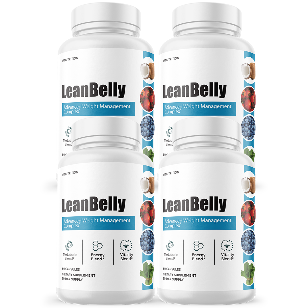 Lean Belly Weight Loss, Appetite Control Supplement - 4 Bottles