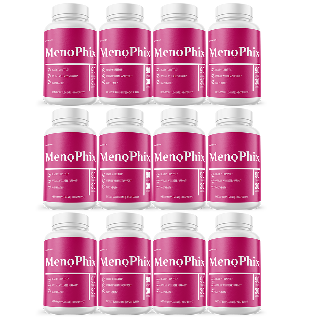 MenoPhix Capsules: Menopause support, Hormonal balance and Comfort - 12 Bottles