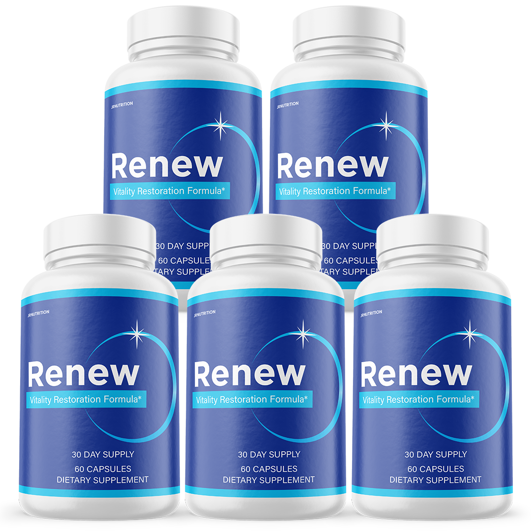 Renew - Vitality Support Dietary Supplement 60 Capsules (5 Pack)