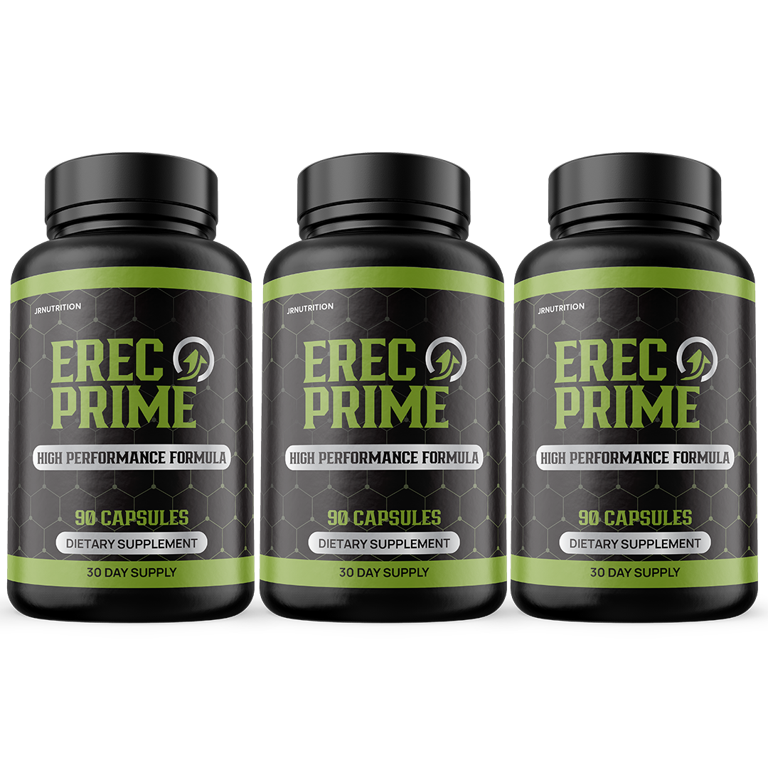 Erec Prime Supplement for Men Virility, Male Performance Pills - 3 Bottles