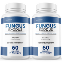 Fungus Exodus - Digestive System Dietary Supplement 60 Capsules (2 Pack)