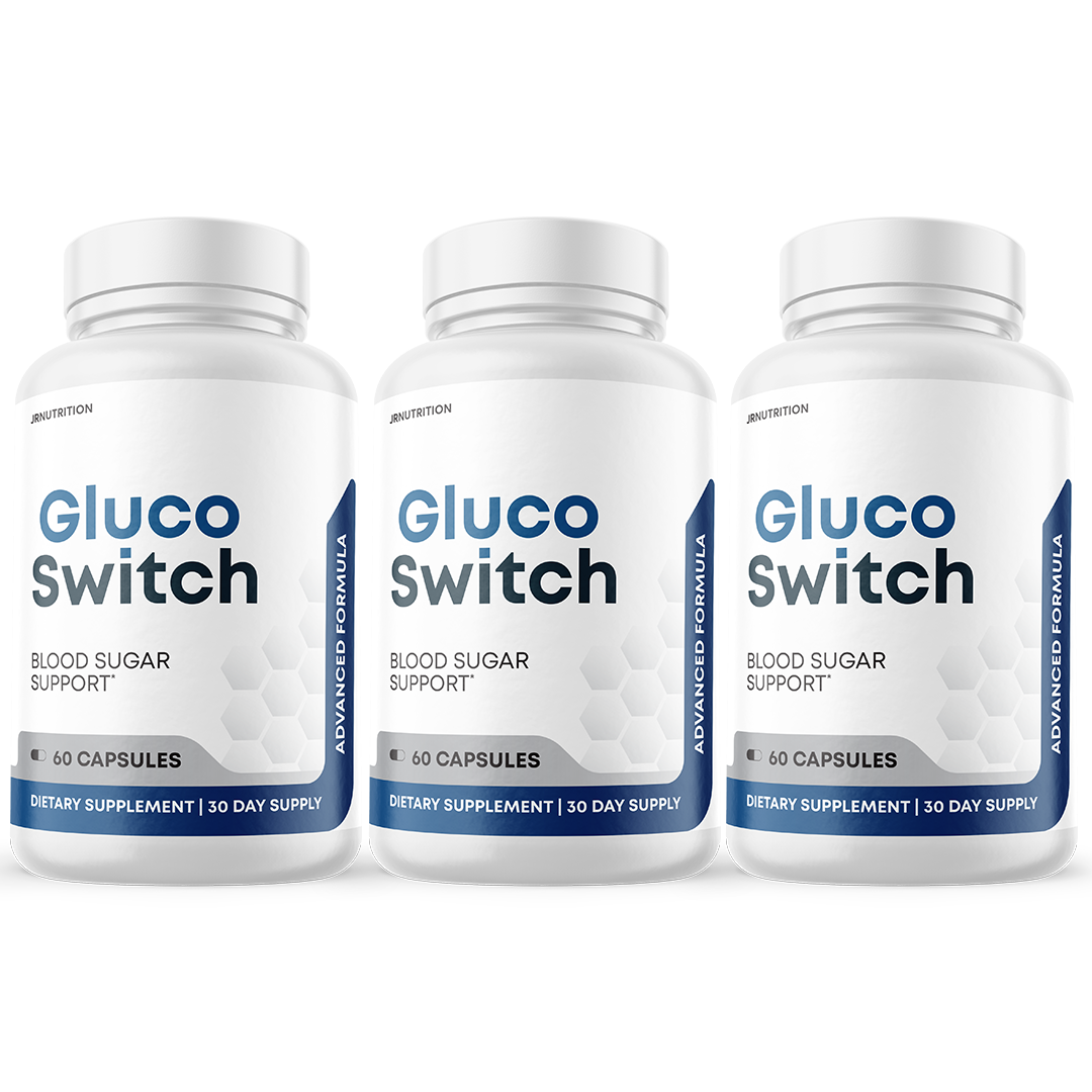 Gluco Switch - Blood Sugar Support Dietary Supplement 60 Capsules (3 Pack)