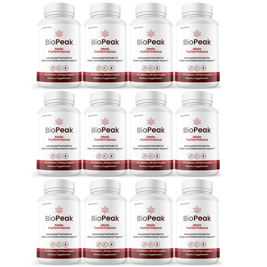 BioPeak Men Enhancement Capsules, BioPeak Pills Last longer - 12 Bottles