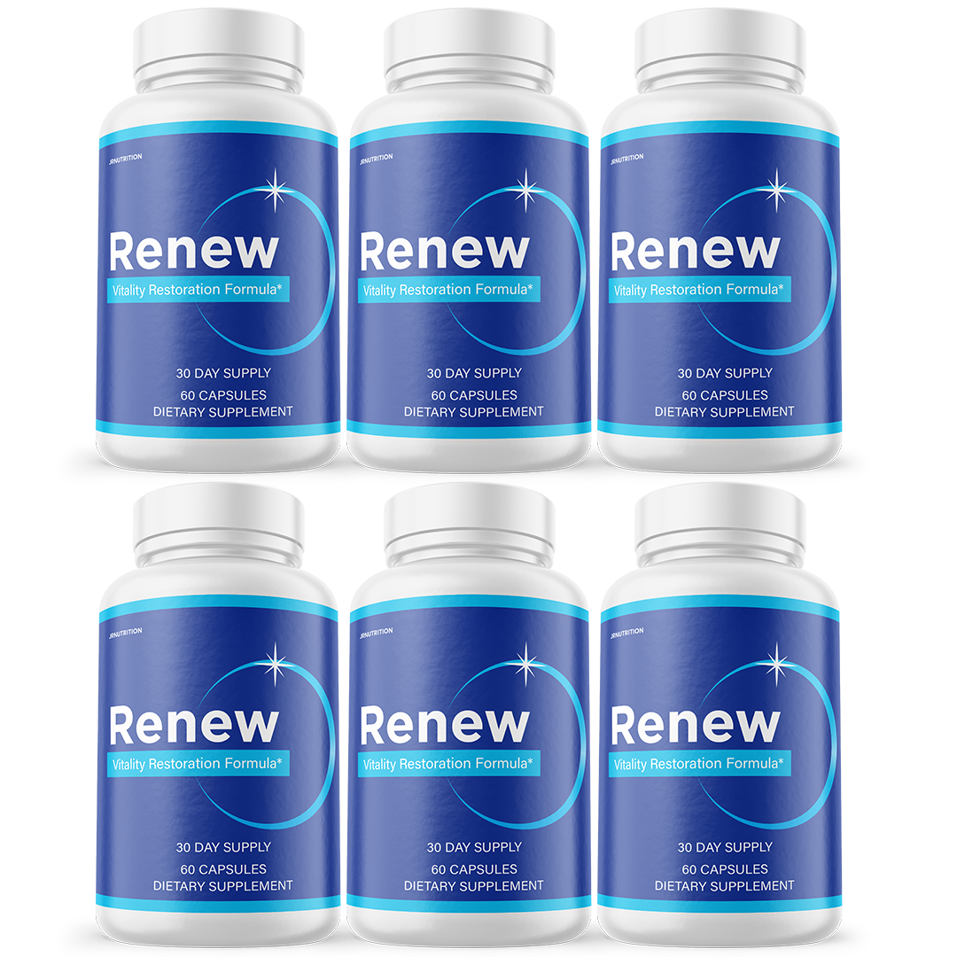 Renew - Vitality Support Dietary Supplement 60 Capsules (6 Pack)