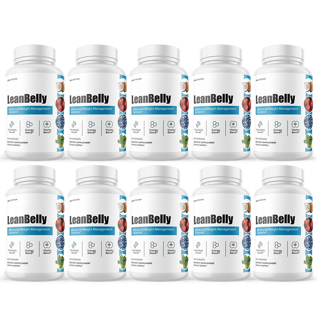 Lean Belly Weight Loss, Appetite Control Supplement - 10 Bottles