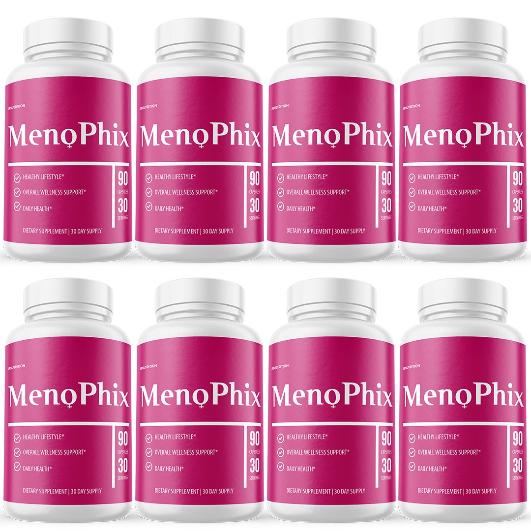 MenoPhix Capsules: Menopause support, Hormonal balance and Comfort - 8 Bottles