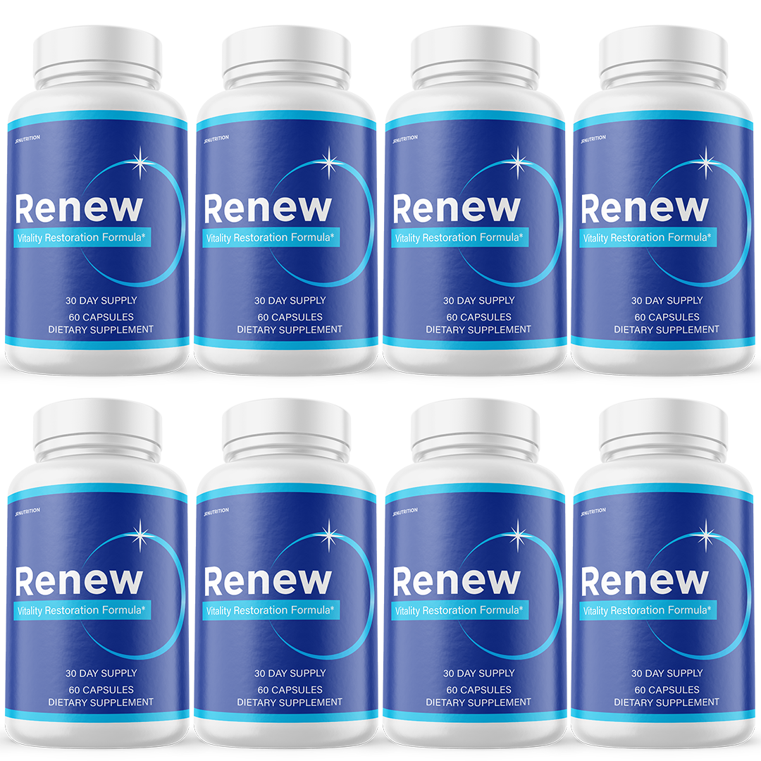 Renew - Vitality Support Dietary Supplement 60 Capsules (8 Pack)