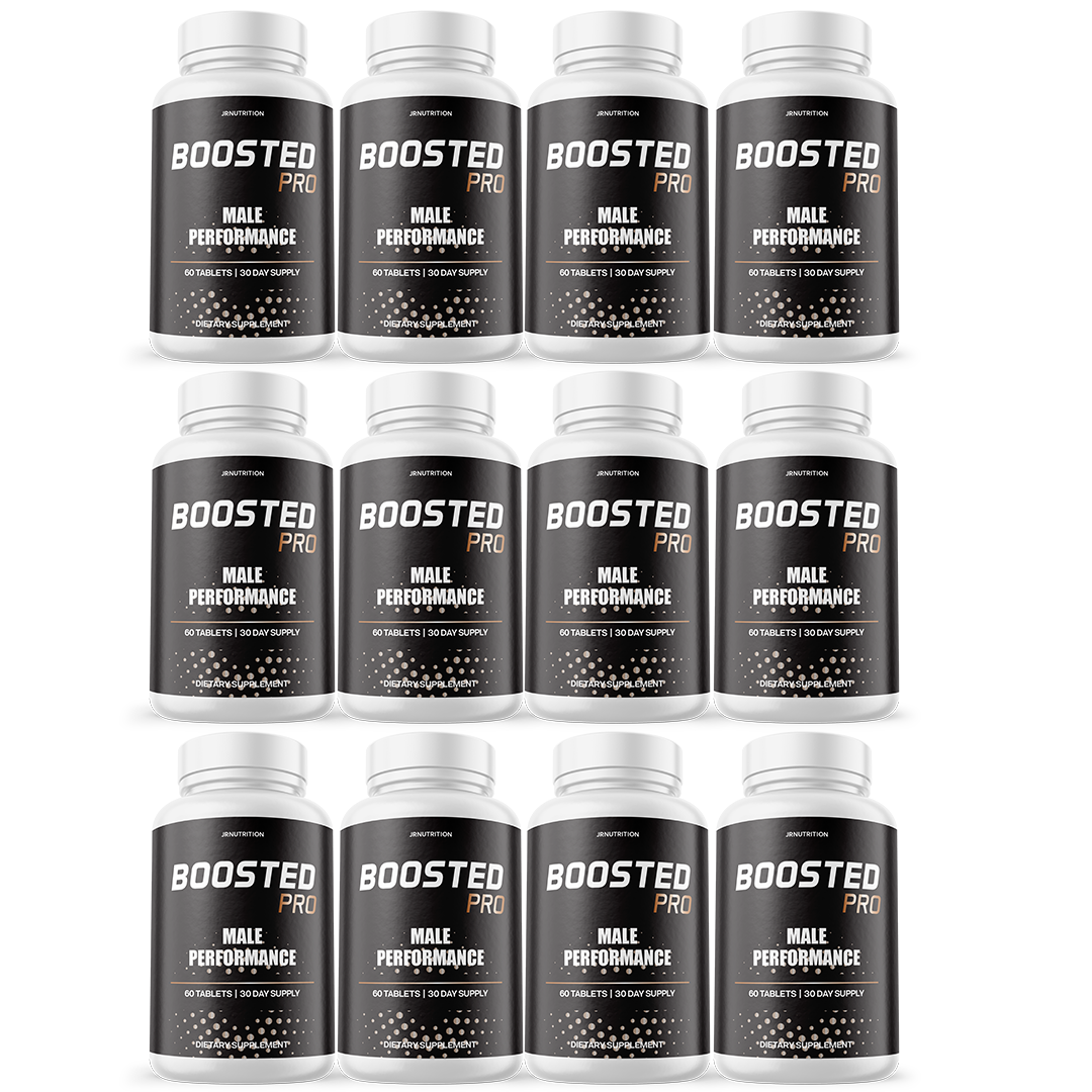 Boosted Pro - Male Performance Dietary Supplement 60 Tablets (12 Pack)