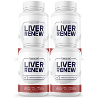 Liver Renew Capsules, Vegan Dietary Supplement - 4 Bottles