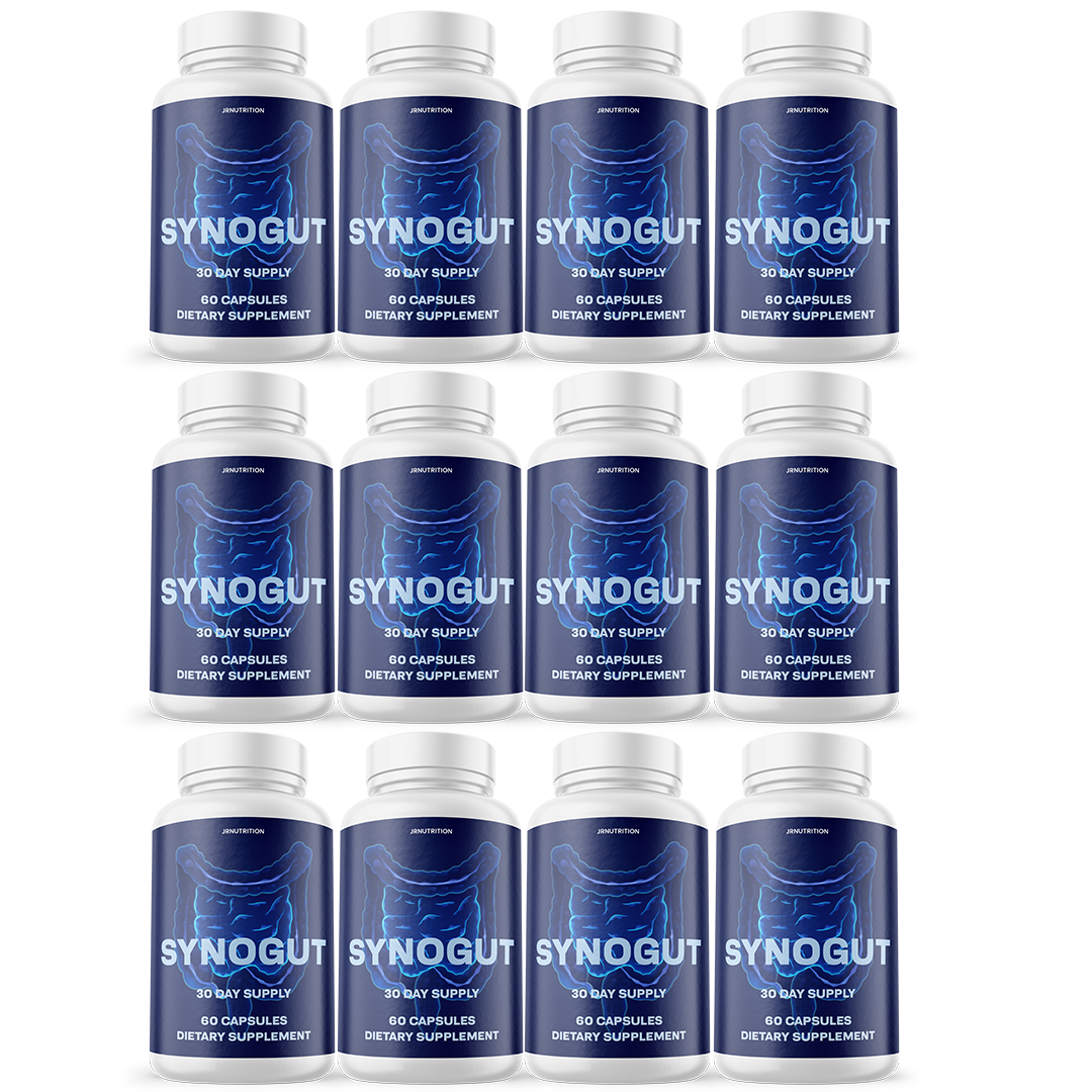 Synogut Pills Dietary Supplement for Gut Health - 12 Bottles