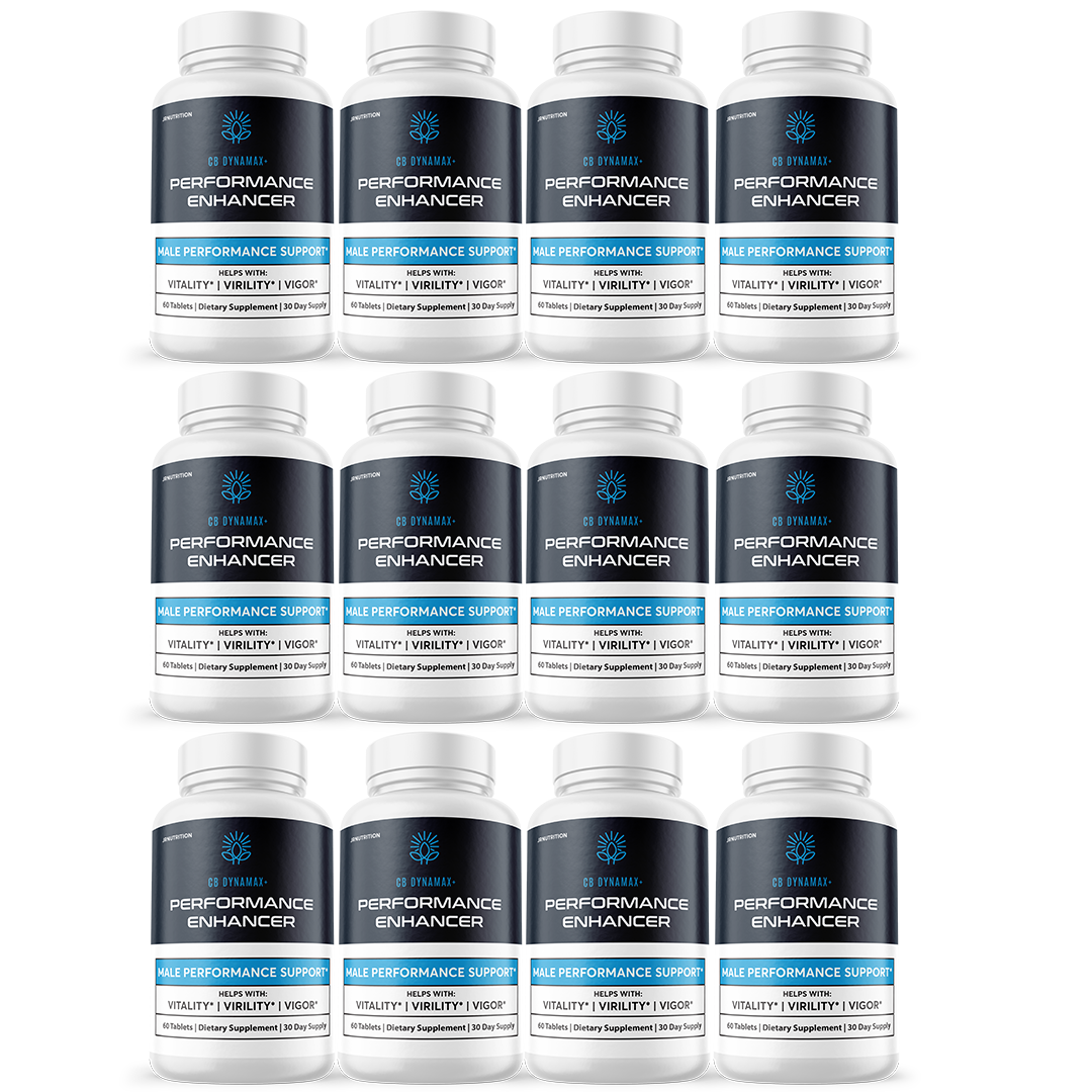 CB Dynamax+ Male Health Pills for Lasting Performance and Endurance - 12 Bottles