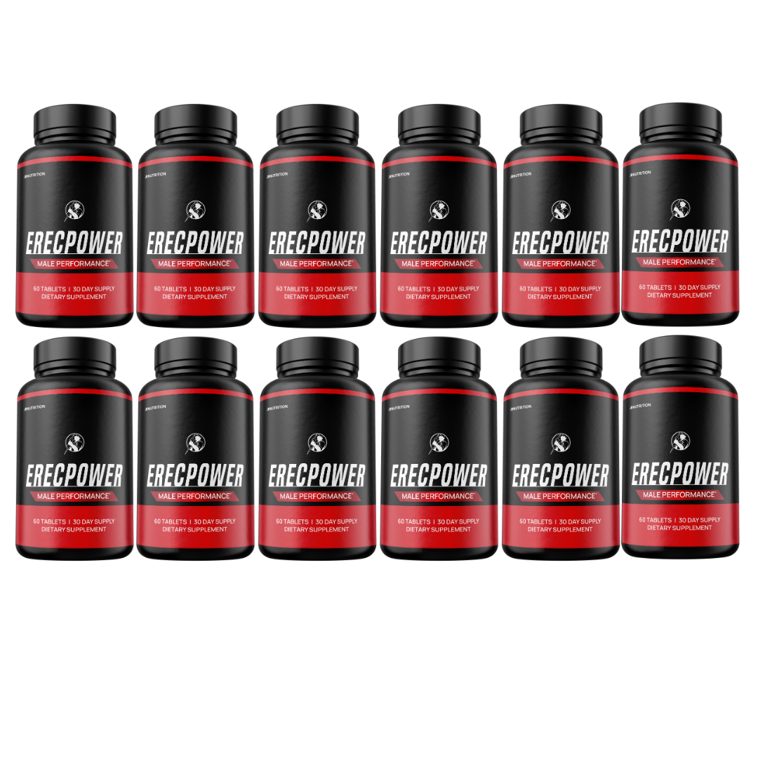Erec Power - Male Performance Dietary Supplement 60 Tablets (12 Pack)