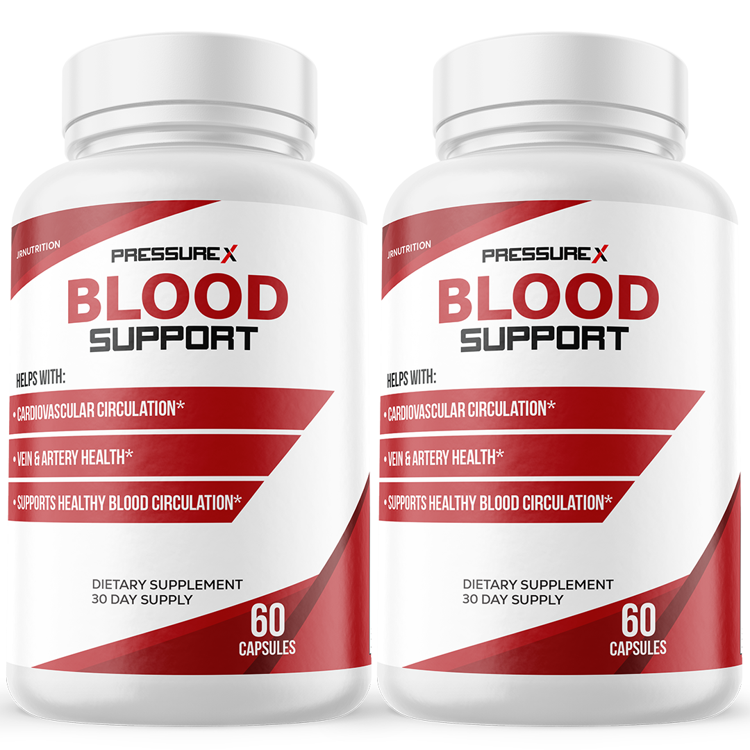 Pressure X Blood Support to Balance Blood Pressure & Sugar Levels - 2 Bottles