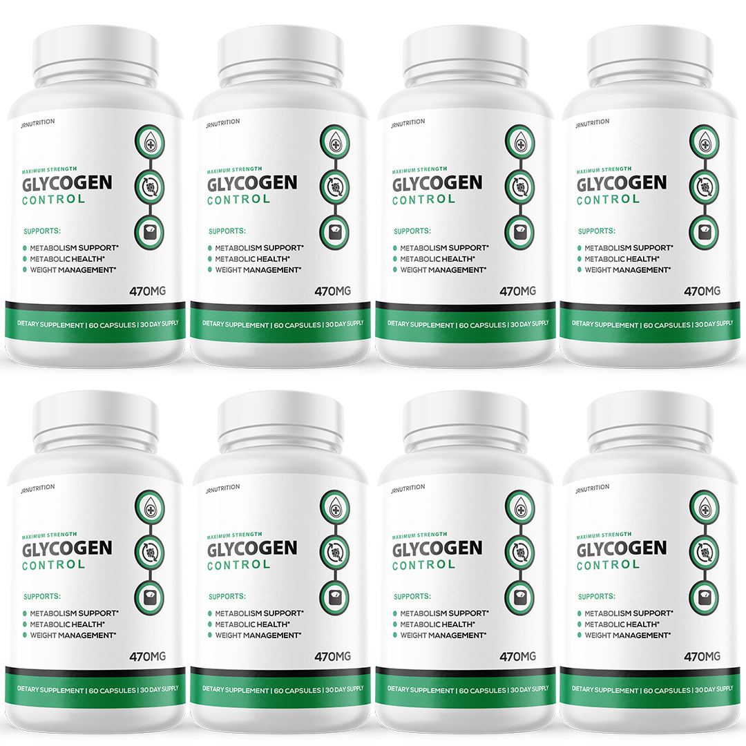 Glycogen Control Blood Capsules, Blood Sugar Control Pills - 8 Bottles