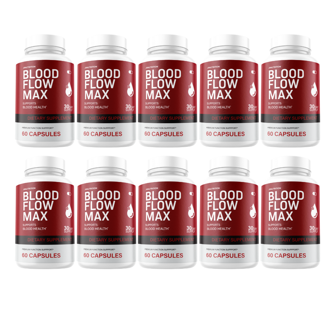 Blood Flow Max - Blood Formula Dietary Supplement (10 Pack)