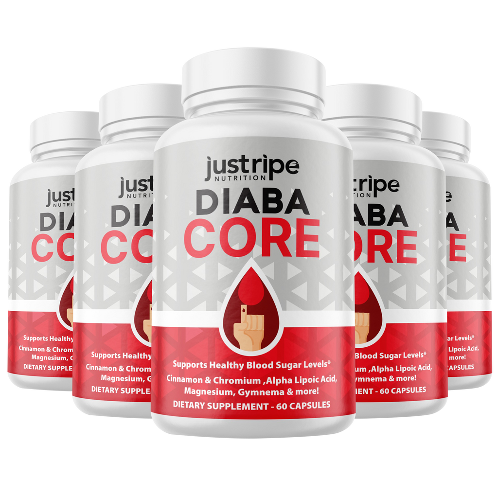 5 Pack DiabaCore - Blood Sugar Formula, Natural ingredients for health levels