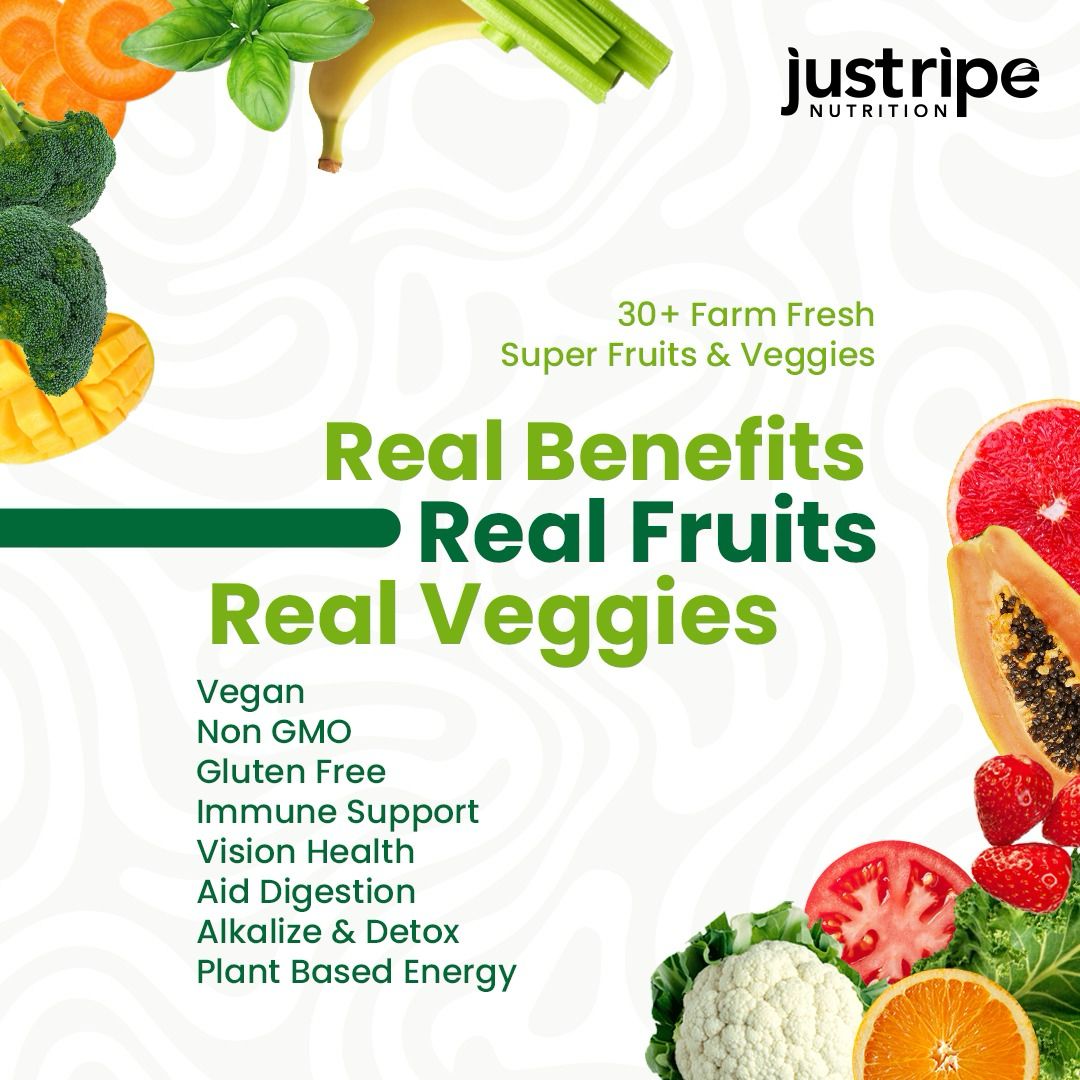 Fruits & Veggies - Balance of Daily Nature in each serving - 4 Month Supply