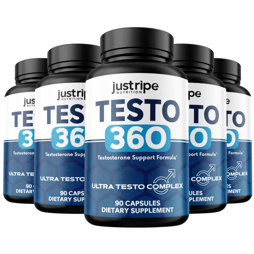 5 Pack Testo 360 Supplement for Energy & Vitality w/ Tribulus Terrestris