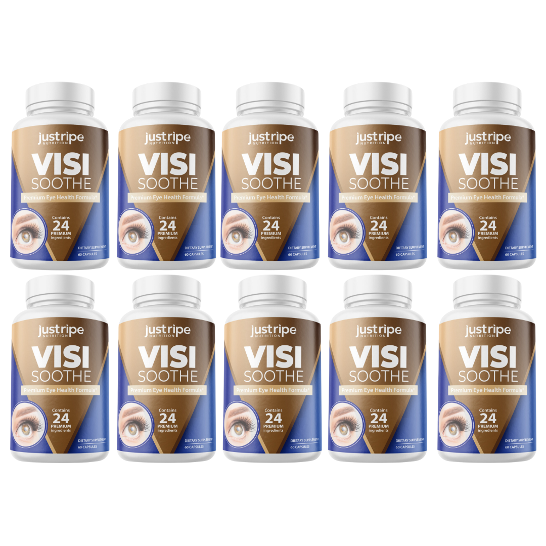 VisiSoothe - Premium Eye Health Formula - 24 Premium Ingredients, 10 Pack