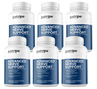 6 Pack Advanced Nerve Support by Just Ripe- 60 Capsules