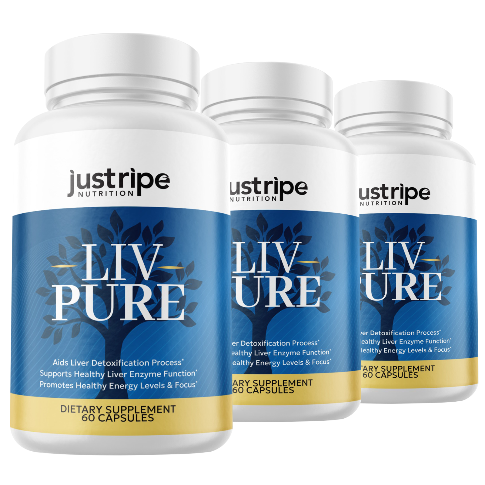 3 Pack LivPure Capsules For Liver Detox Support - Liv Pure Liver Health Formula