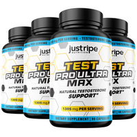 4 Pack Test Pro Ultra Max Mens Supplement- 90 Capsules