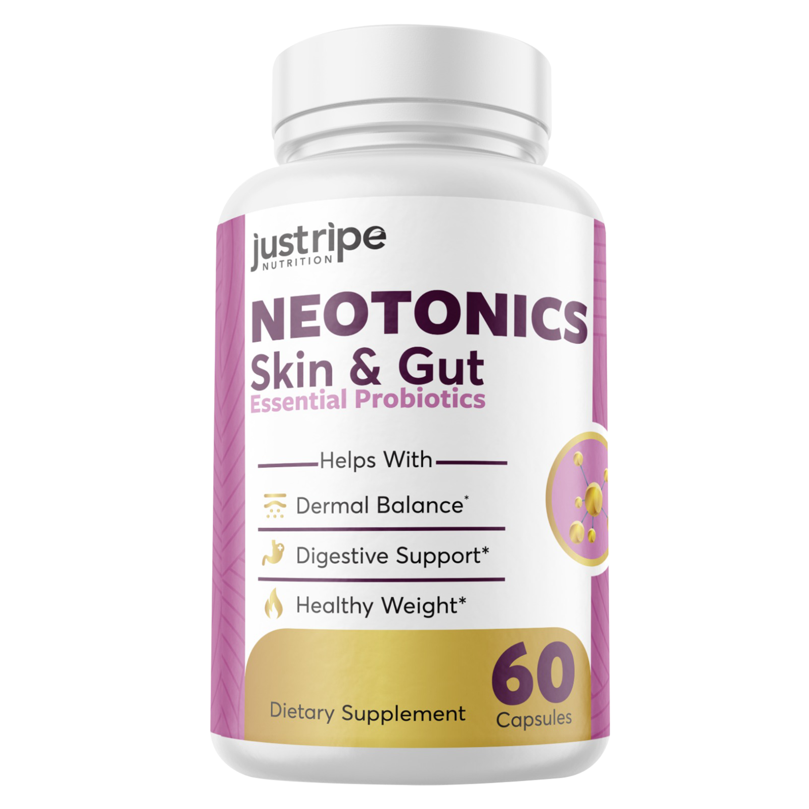 Neotonics - Neotonics Skin & Gut Probiotics Supplement Pills