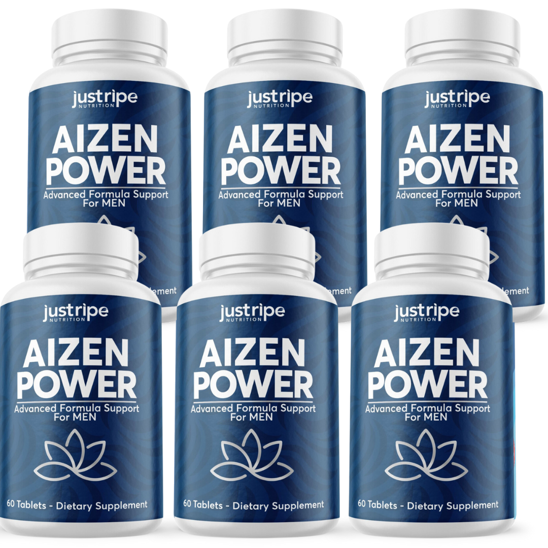 6 Pack Aizen Power Male Supplement for Drive & Energy 60ct