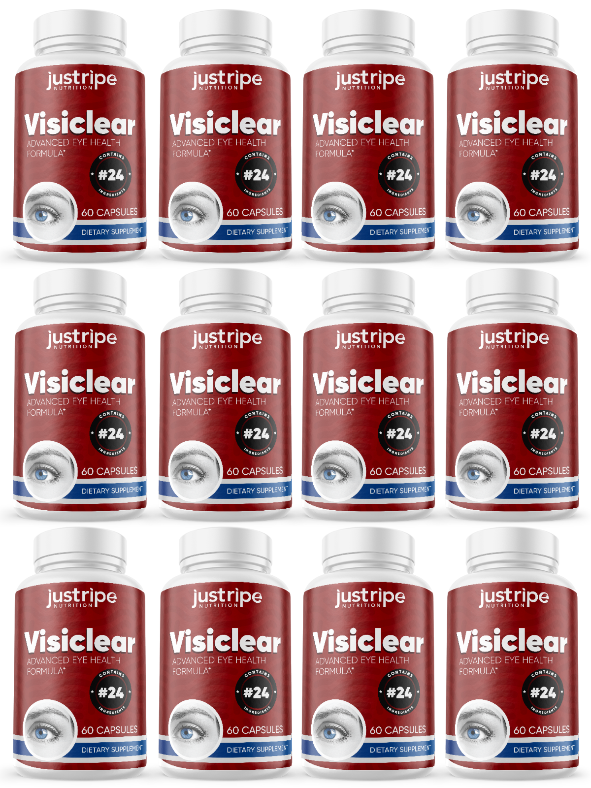 12 Pack VisiClear Advanced Eye Formula for Eyes Supplement Formula