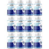 12 Pack Vision Hero Eye Supplement Supports Healthy Vision (60 Capsules)