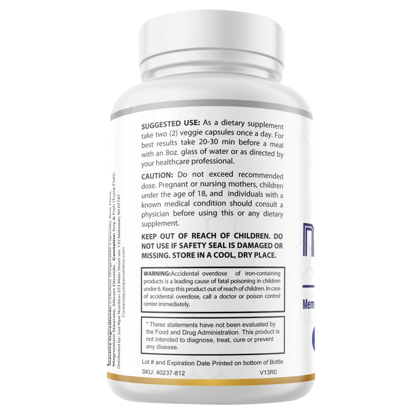 Nooceptin - Cognitive Enhancer Capsules for Cognition and Focus, 10 Pack