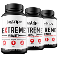 3 Pack Extreme Vitality - Male Vitality Pills - Performance Support 60 Caps