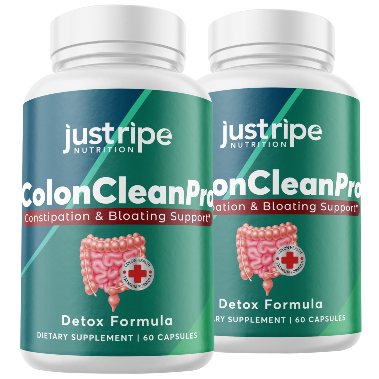 2 Pack Colon Clean Pro Natural Digestive Support Supplement for Gut Health 60ct