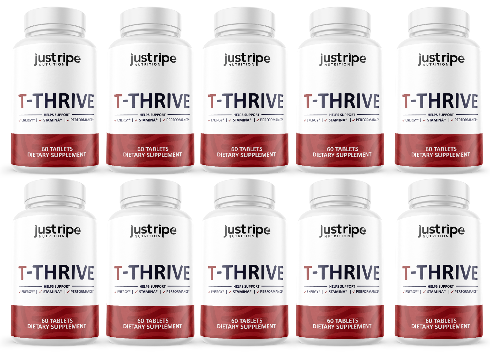 T-Thrive Mens Health Supplement, 10 Pack