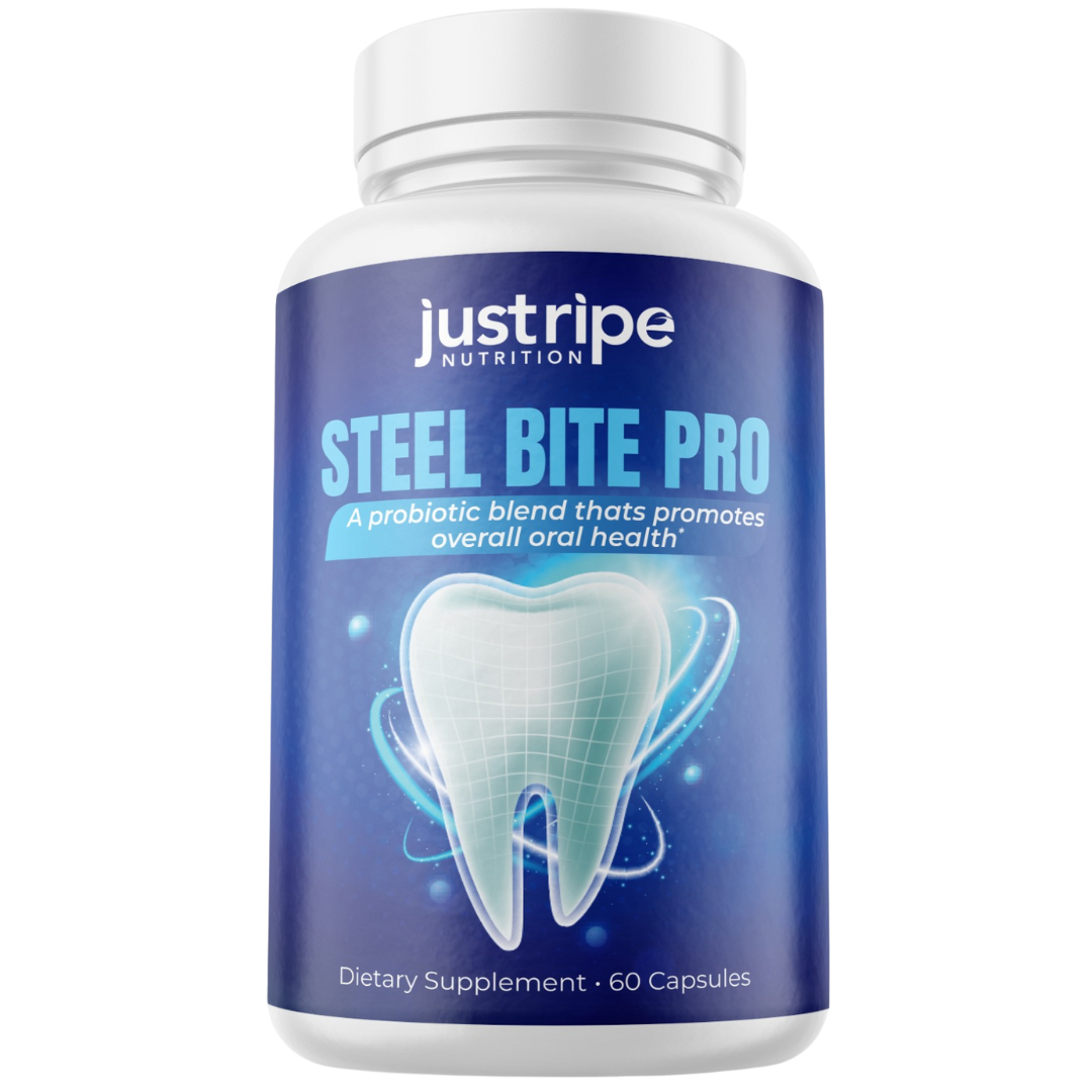 2 Pack Steel Bite Pro for Teeth and Gum Repair Advanced Formula Dental - 60 Caps