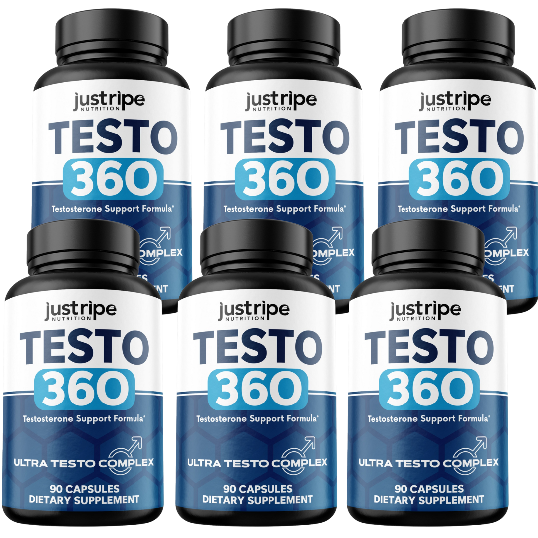 6 Pack Testo 360 Supplement for Energy & Vitality w/ Tribulus Terrestris