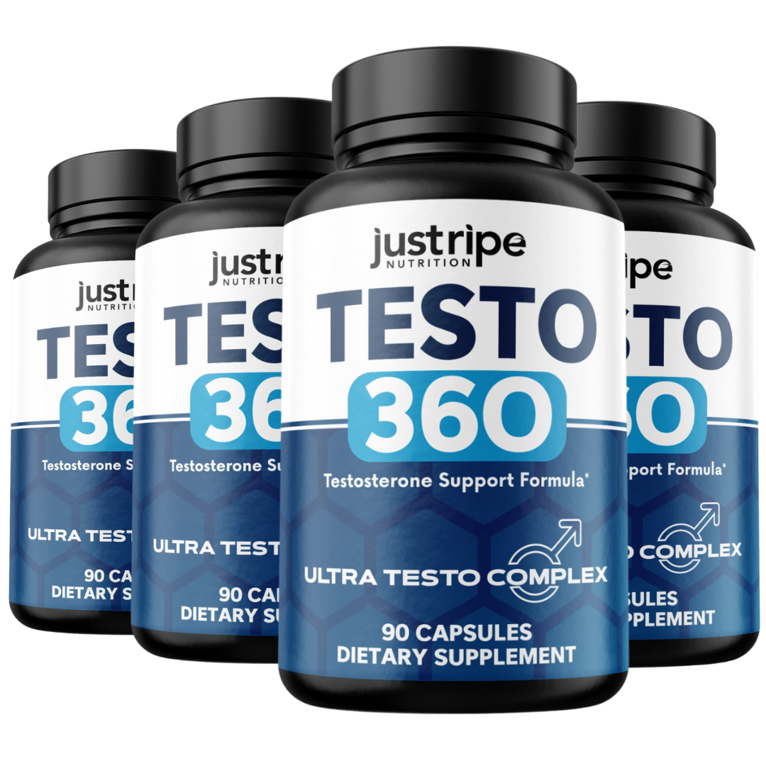 4 Pack Testo 360 Supplement for Energy & Vitality w/ Tribulus Terrestris